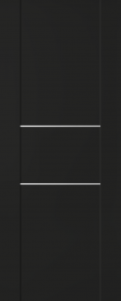 DOOR SLAB AVON 01 2H BLACK MATTE 28" X 92 1/2" X 1 3/4"