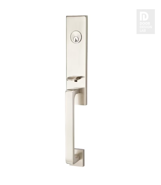 EMTEK DAVOS DUMMY 4808 SATIN NICKEL US15 for Steel Front Doors