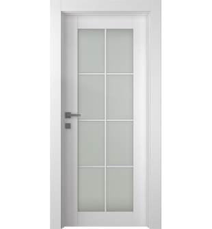 Smart Pro 8 Lite Vetro Polar White Single Doors