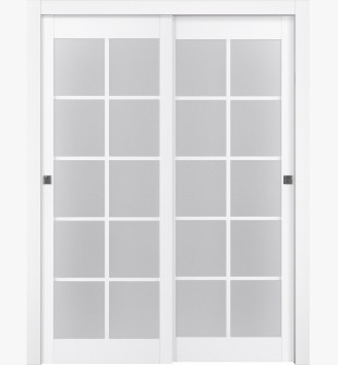 Palladio 10 Lite Vetro Bianco Noble Bypass doors