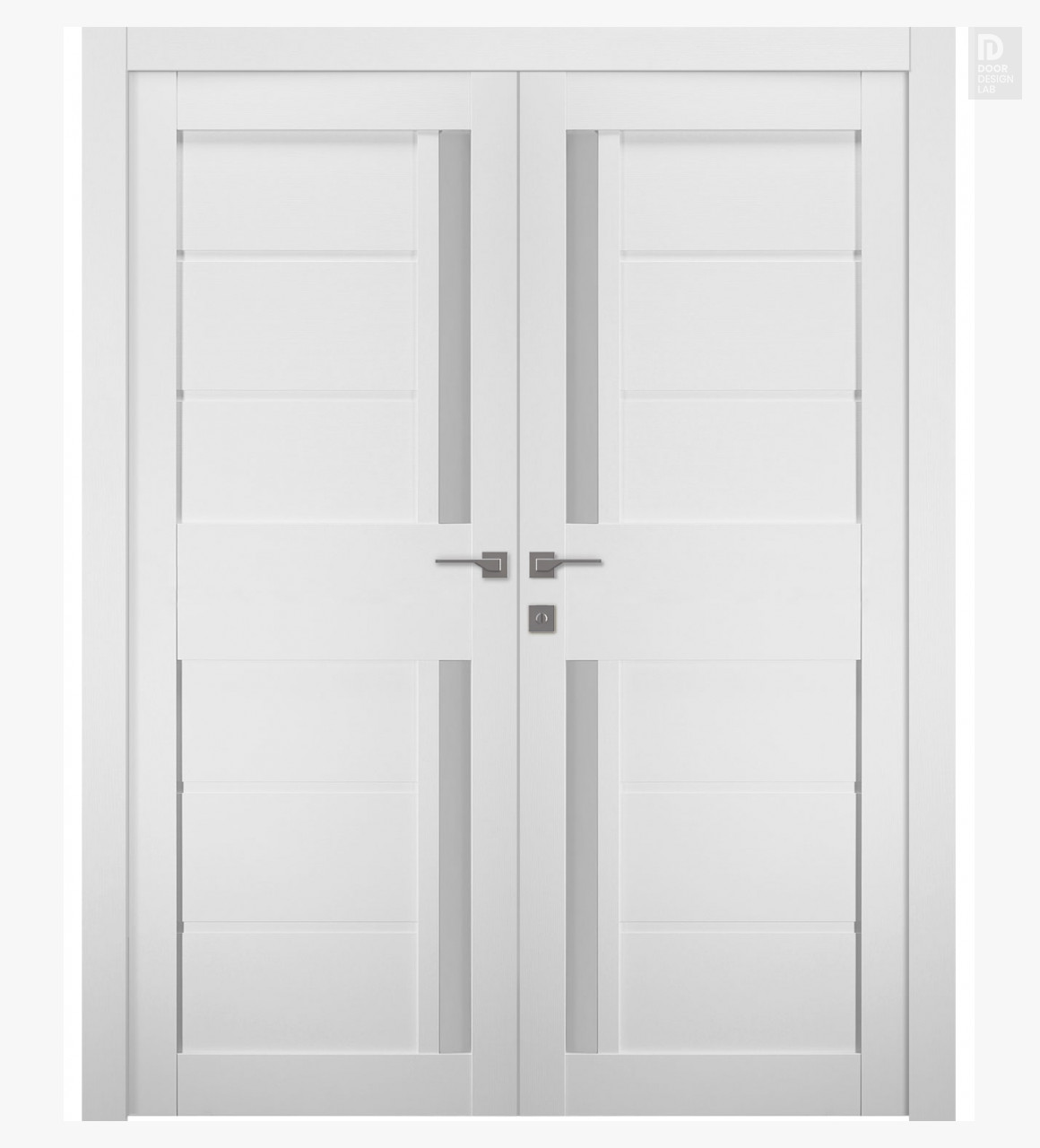 Modern interior door Esta Vetro Bianco Noble Double for $618.00 | Door ...