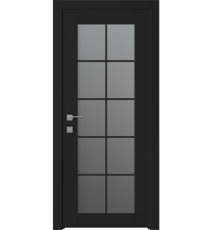 Avon 10 Lite Vetro Black Matte Single Doors