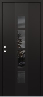 DIAMOND A10 36" X 80" BLACK/BLACK MIRRORED GLASS PANEL BLACK RHI