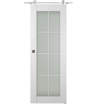 Smart Pro 8 Lite Vetro Polar White Barn doors