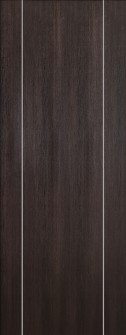 DOOR SLAB OPTIMA 2V BLACK SNOW WHITE 42" X 92 1/2" X 1 3/4" SOLID CORE
