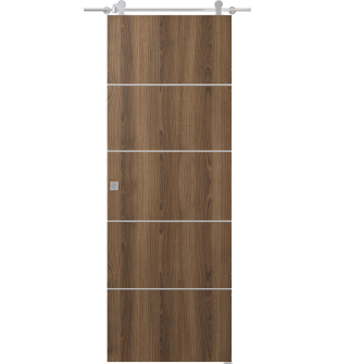 Optima 4H Pecan Nutwood Barn doors