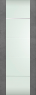 DOOR SLAB AVON 202 4H VETRO DARK URBAN 24" X 92 1/2" X 1 3/4"