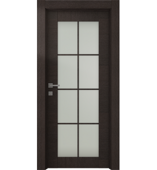 Avanti 8 Lite Vetro Black Apricot Hinged doors