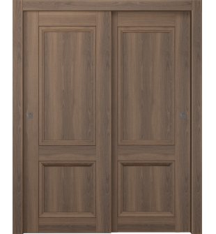 Oxford Duo 07 R Pecan Nutwood Bypass doors