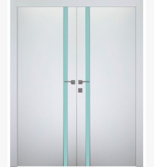Unica 208 Vetro Bianco Noble Double doors