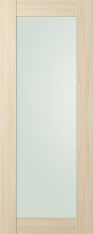 DOOR SLAB AVON 207 VETRO LOIRE ASH 24" X 84" X 1 3/4"