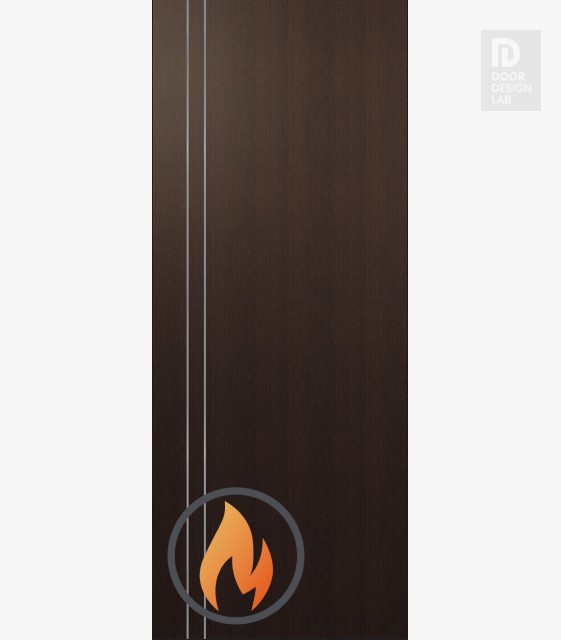 Modern Interior DOOR SLAB 20 MIN FIRE RATED 2V VERALINGA OAK 28" X 80" X 1 3/4"