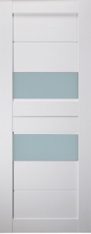 DOOR SLAB DESSA VETRO BIANCO NOBLE 36" X 84" X 1 9/16" FROSTED GLASS