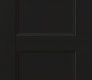 Modern Interior DOOR SLAB OXFORD UNO 07 3R BLACK MATTE 30" X 96" X 1 3/4"