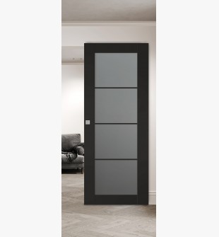 Avon 4 Lite Vetro Black Matte Hidden barn