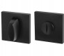 Modern Steel Front Door COVER PLATES WC-BOLT BK6 USS BL-26, BLACK