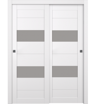 Berta Vetro Snow White Bypass doors