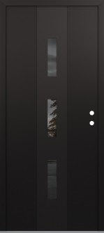 DIAMOND A7 36" X 80" BLACK/BLACK MIRRORED GLASS PANEL BLACK LHI