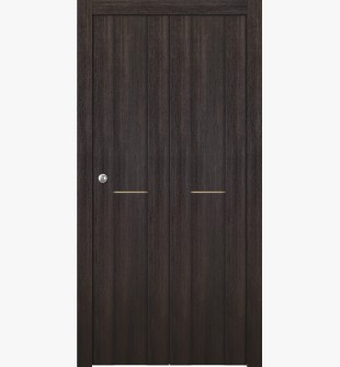 Avon 01 1H Gold Veralinga Oak Bi-folding doors