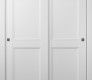 Oxford Uno 07 Rn Snow White Modern Interior Bypass Doors by Belldinni