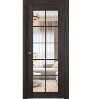 Avon 10 Lite Clear Veralinga Oak Single Doors