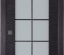 Avanti 10 Lite Vetro Black Apricot Modern Interior Pocket Door by Belldinni