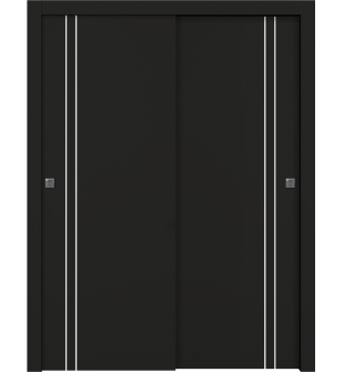Optima 2V Black Matte Bypass doors