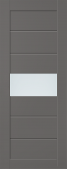 DOOR SLAB EDNA VETRO GRAY MATTE 32" X 84" X 1 3/4" FROSTED GLASS