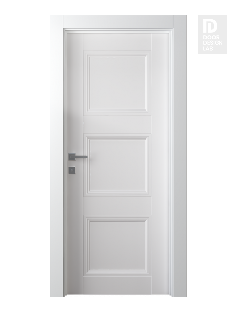 Oxford Duo 07 2Rn Snow White Hinged doors