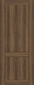 DOOR SLAB SHAKER 2 PANEL PECAN NUTWOOD 24" X 96" X 1 3/4"
