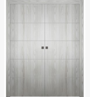 Optima 4H Ribeira Ash Double pocket doors