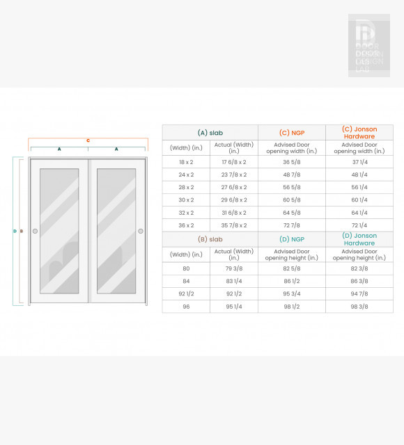 Shaker 2 Panel Veralinga Oak Frameless - DoorDesignLab