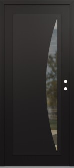 Diamond C13 36" x 80" black/black clear Glass Panel black LHI