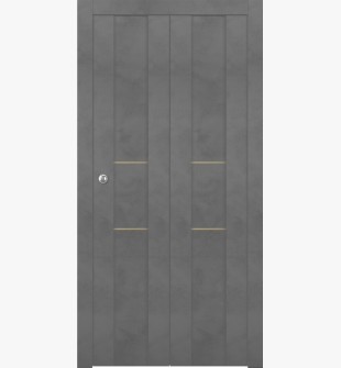 Avon 01 2H Gold Dark Urban Bi-folding doors