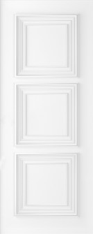 DOOR SLAB PALAZZO 3 POLAR WHITE 18" X 92 1/2" X 1 3/4" SOLID CORE