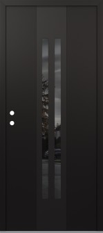 DIAMOND A8 36" X 80" BLACK/BLACK MIRRORED GLASS PANEL BLACK RHI