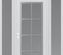 Modern Steel Front Door Diamond C16 68" x 96" white/white frosted Glass Panel stainless steel RHI with 2 Sidelites and Transom frosted Glass