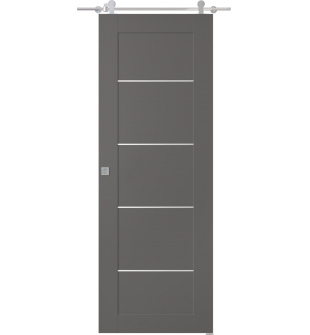 Avon 07 4H Gray Matte Barn doors