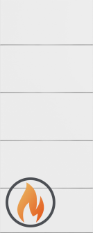 DOOR SLAB 20 MIN FIRE RATED 4H SNOW WHITE 24" X 96" X 1 3/4"