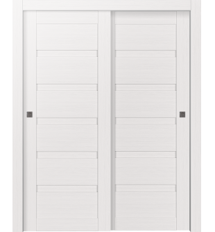 Louver Bianco Noble Bypass doors