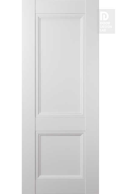 Modern Interior DOOR SLAB OXFORD DUO 07 R SNOW WHITE 18" X 80" X 1 3/4"