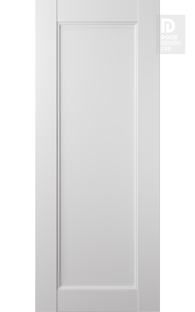 Modern Interior DOOR SLAB OXFORD UNO 07 SNOW WHITE 18" X 96" X 1 3/4"