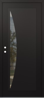 Diamond C13 36" x 80" black/black clear Glass Panel black RHI