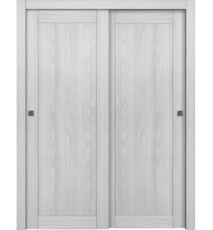 Shaker 1 Panel Ribeira Ash Bypass doors