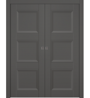 Oxford Duo 07 2Rn Gray Matte Double pocket doors