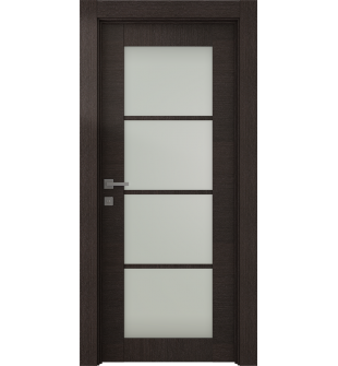 Avanti 4 Lite Vetro Black Apricot Hinged doors