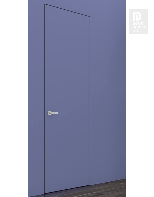 Modern Interior RTA DOOR SLAB EXAMPLE FLUSH LVL PRIMED DOOR FOR PAINTING IN PLAIN BLUE 32" X 108" X 1 3/4"