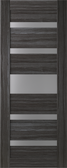 DOOR SLAB GINA VETRO GRAY OAK 36" X 84" X 1 9/16" FROSTED GLASS