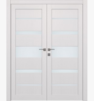 Kina Vetro Bianco Noble Double doors