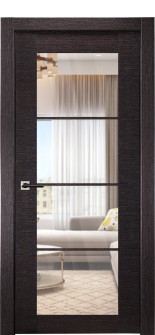 Avanti 4 Lite Clear Vetro Black Apricot Single Doors